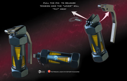 3D Printed Helldivers 2 G23 Stun Grenade Replica Kit