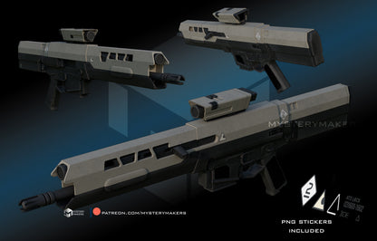 3D Printed Oblivion Rifle Replica Kit – Sci-Fi Movie Inspired