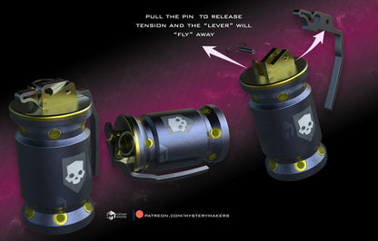 3D Printed Helldivers 2 G3 Smoke Grenade Replica Kit