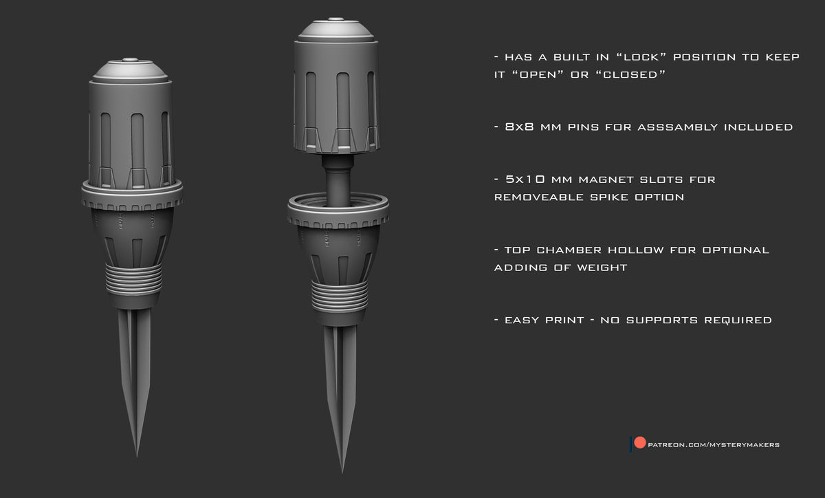 3D Printed Fremen Thumper Replica Kit – Dune Inspired