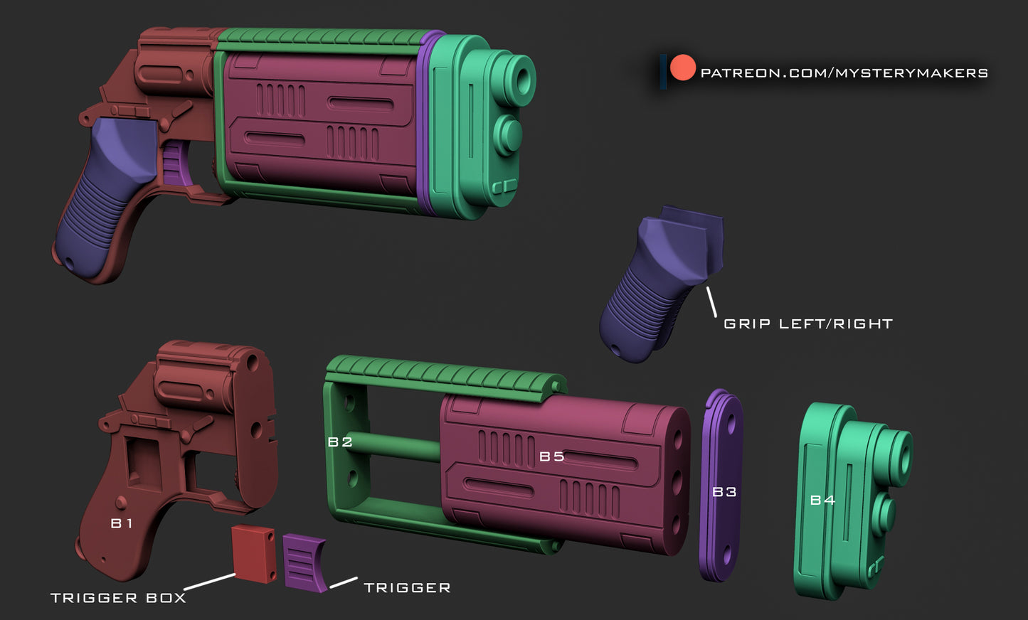 3D Printed MW-20 Bryar Pistol Replica Kit – Andor Inspired