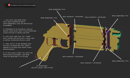 3D Printed MW-20 Bryar Pistol Replica Kit – Andor Inspired