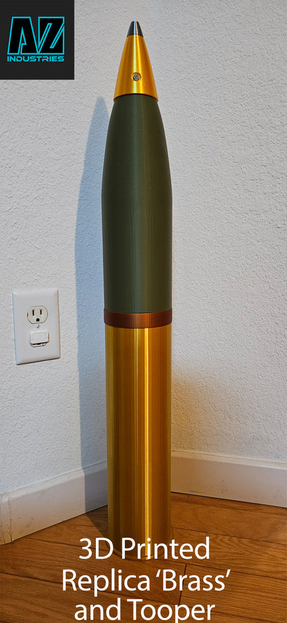 3D Printed 105mm HE Replica Topper & Shell Casing