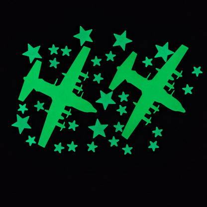 Stack Packs – Glow-in-the-Dark Military Aircraft & Star Set