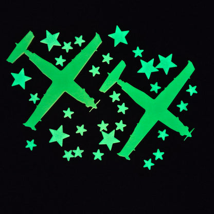Stack Packs – Glow-in-the-Dark Military Aircraft & Star Set