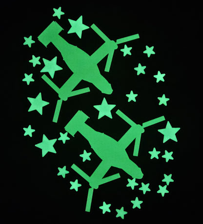 Stack Packs – Glow-in-the-Dark Military Aircraft & Star Set