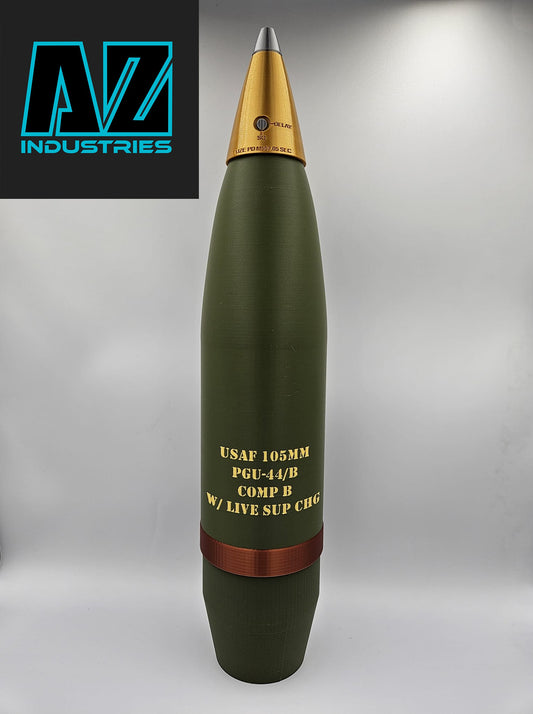 3D Printed 105mm Replica Topper/Brass