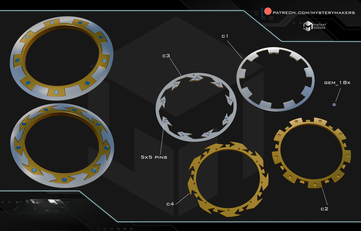 3D Printed Light/Dark Chakram Replica Kit – Xena Inspired