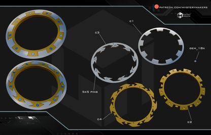 3D Printed Light/Dark Chakram Replica Kit – Xena Inspired