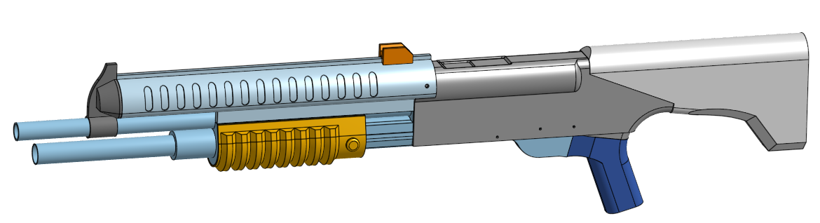 3D Printed M90 Airsoft prop conversion kit _ Halo Inspired