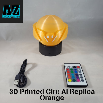 3D Printed Circ AI Light-Up Desk Buddy – Halo Infinite Inspired