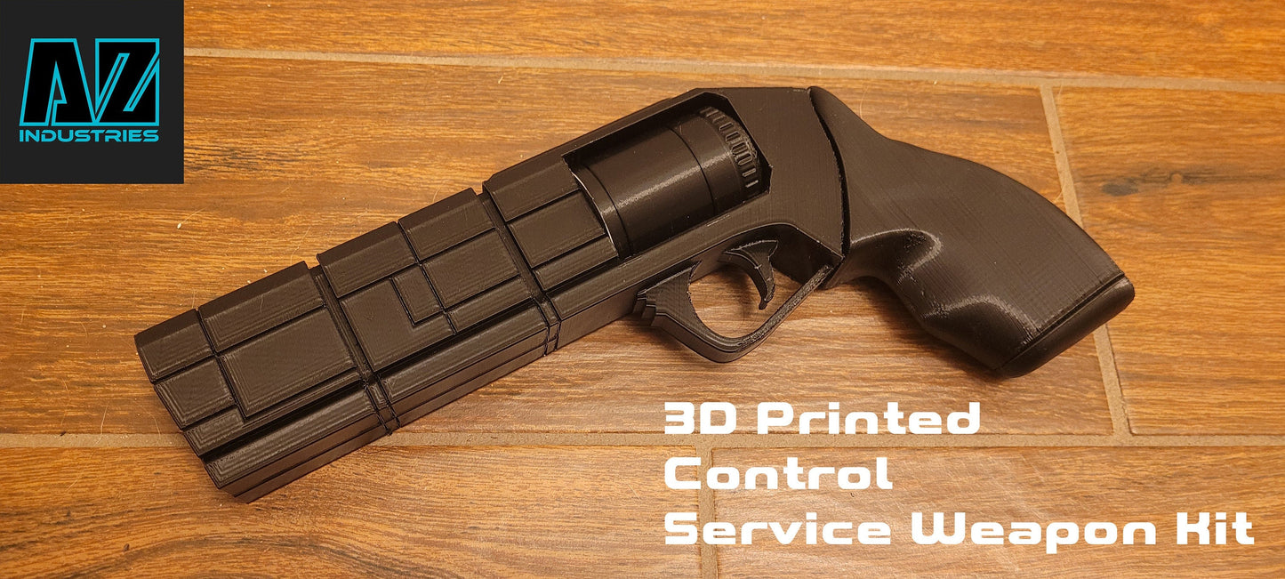 Control Service Weapon 3D printed Replica Kit