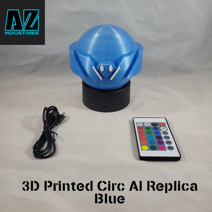 3D Printed Circ AI Light-Up Desk Buddy – Halo Infinite Inspired