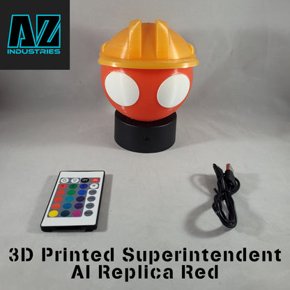 3D Printed Superintendent AI Light-Up Desk Buddy – Halo Inspired