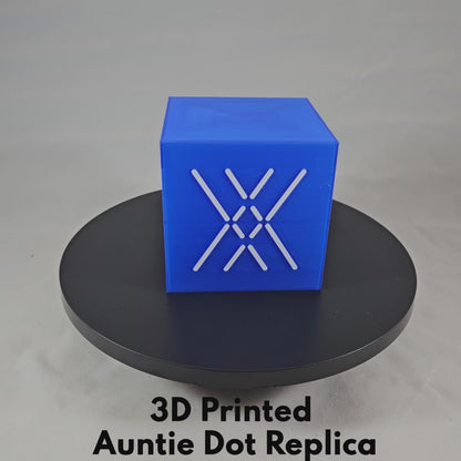 3D Printed Auntie Dot AI Light-Up Desk Buddy – Halo Inspired