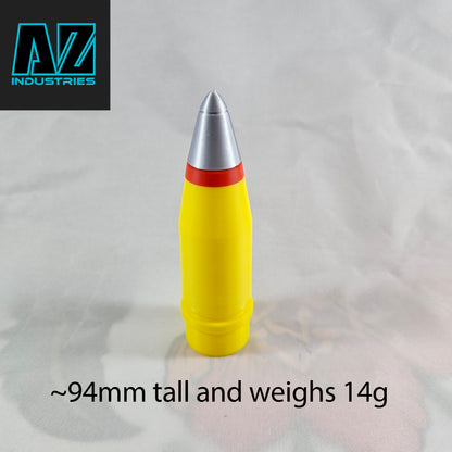 3D Printed 25mm HEI Brass Topper – Display Replica